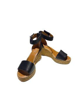 Franco Sarto Clemens Raffia Espadrille Wedge Sandal - Women's Size 6.5 Wide